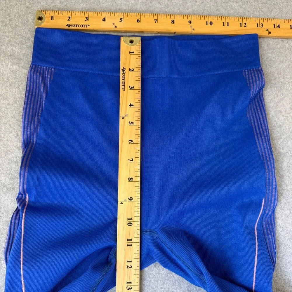 LAPP.‎ Womens Size Large Full Length Blue Purple Leggings Workout Athletic Gym